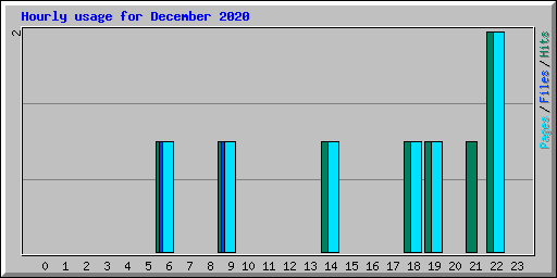 Hourly usage for December 2020